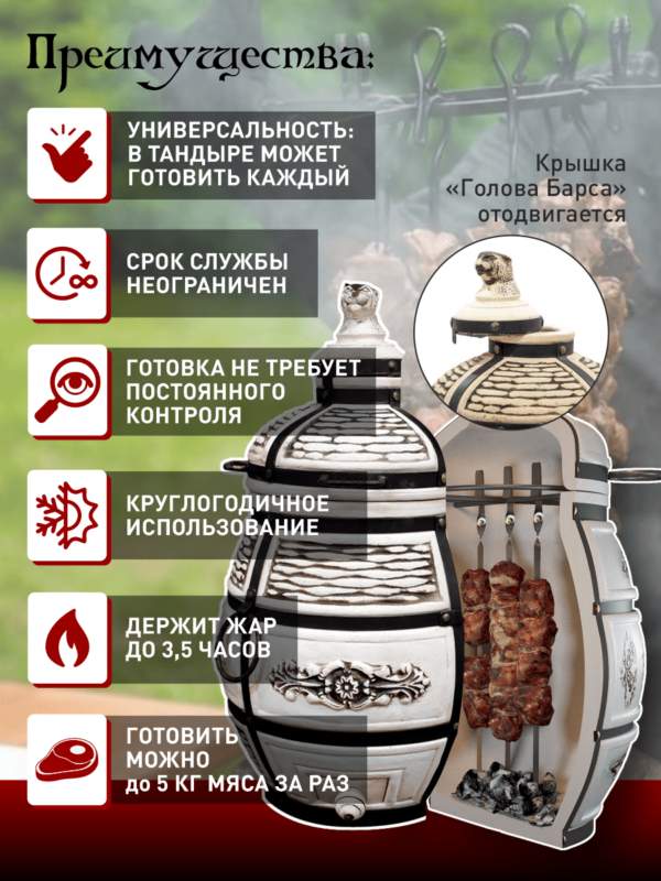 Керамический тандыр «Барс»