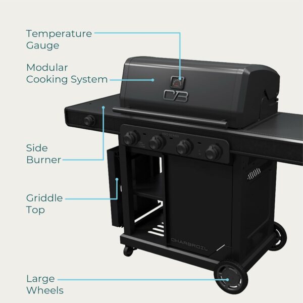 Газовый гриль Charbroil Pro Series с инфракрасной технологией Amplifire (4 горелки)