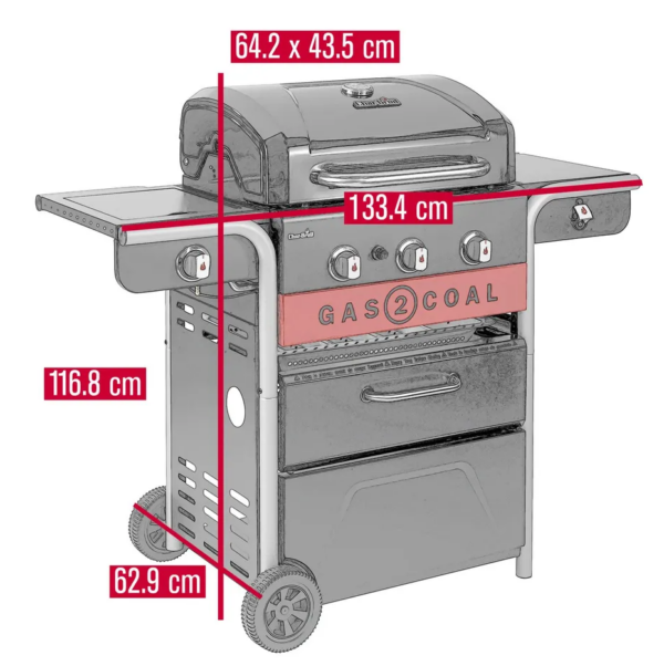 Комбинированный гриль Char-Broil Gas2Coal Hybrid 3B