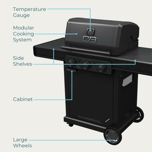 Газовый гриль Charbroil Pro Series с инфракрасной технологией Amplifire (3 горелки)