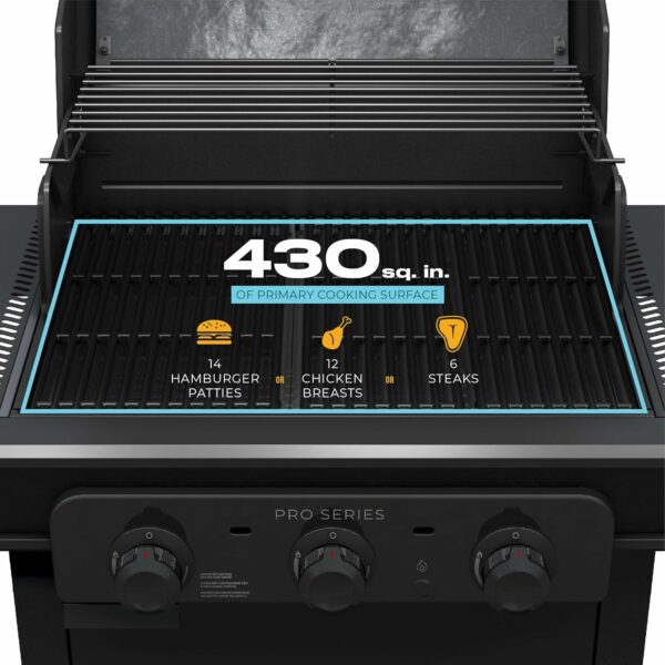Газовый гриль Charbroil Pro Series с инфракрасной технологией Amplifire (3 горелки)