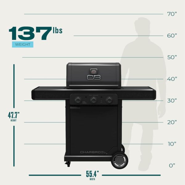 Газовый гриль Charbroil Pro Series с инфракрасной технологией Amplifire (3 горелки)