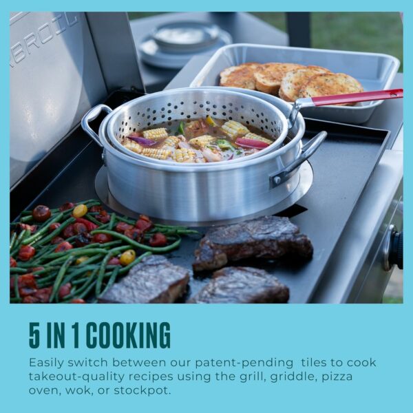 Газовый гриль Charbroil Versa-Charbroil Versa-Tile (3-в-1 с 3 горелками)